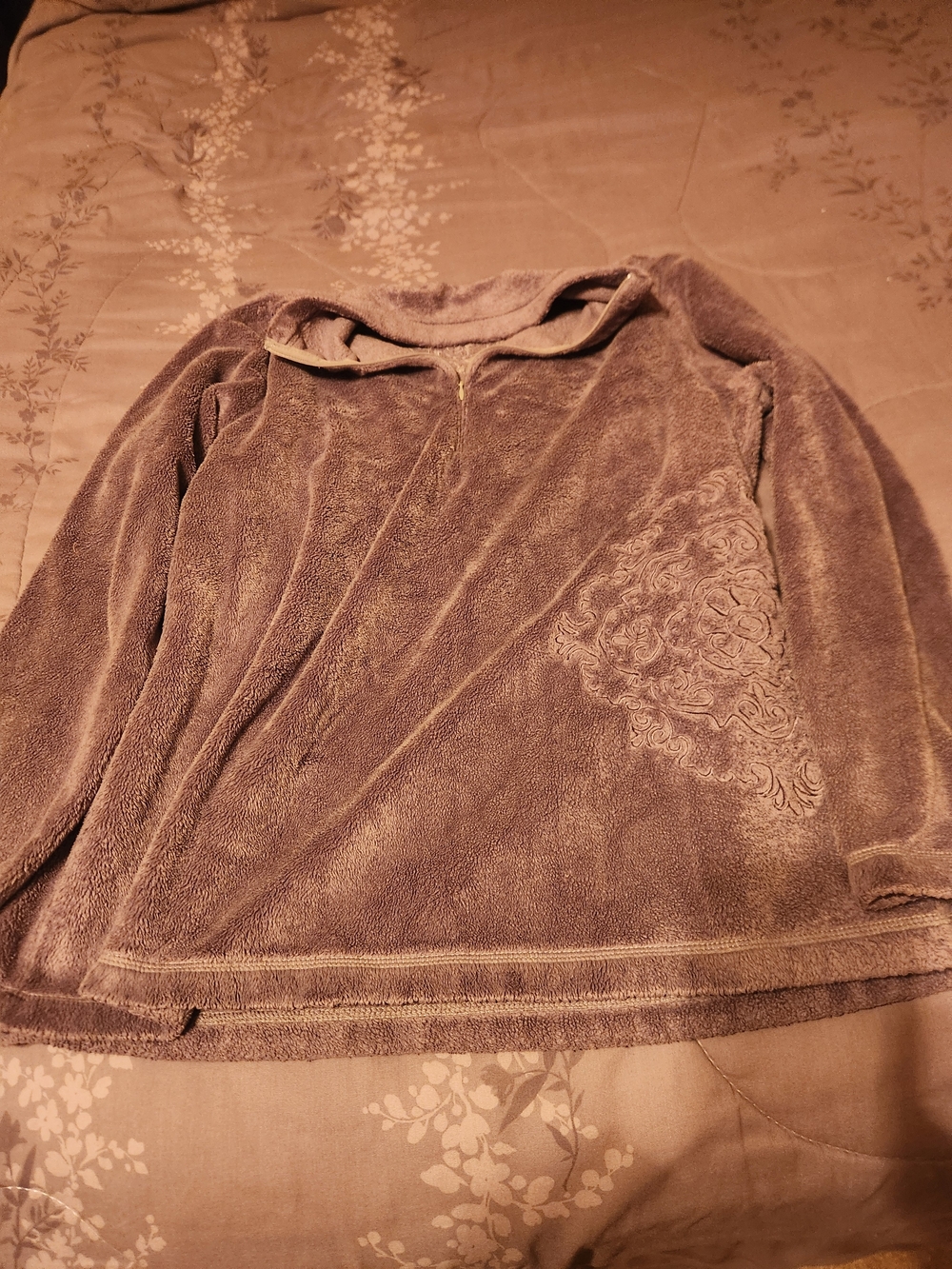 Ascend Plush Half-Zip Hoodie in Taupe